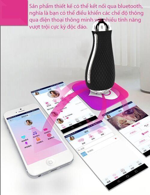 Cốc thủ dâm cao cấp 3D Nalone Jack kết nối Bluetooth