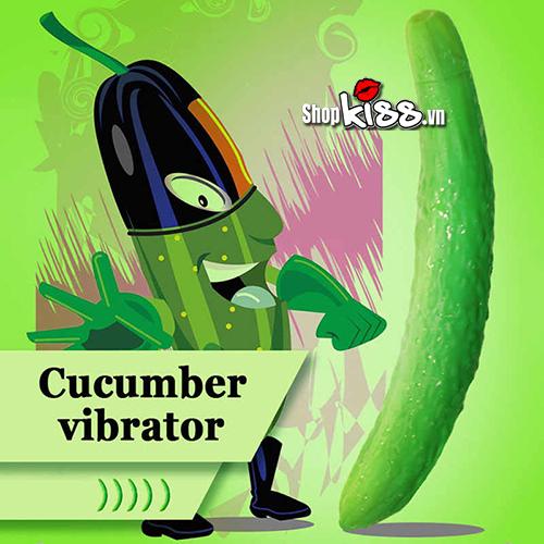 Dương vật giả dưa leo có rung Cucuber Wistone
