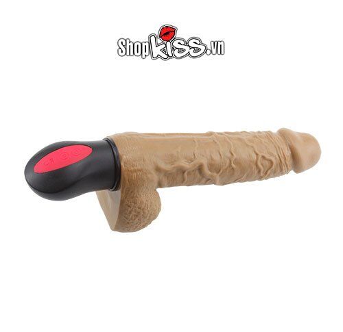 Dương vật giả siêu mềm dẻo có rung kèm sưởi ấm